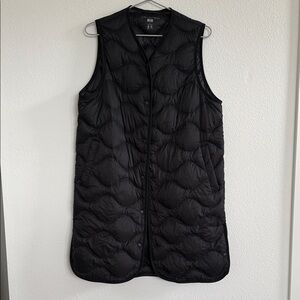 Uniqlo Ultra Light Down Black Long Vest